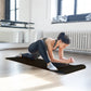 Conjunto de ioga BalanceFrom Fitness com 7 peças, tapete, faixa elástica e joelheira, preto