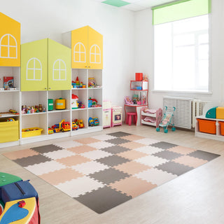 Tapete de exercícios de espuma com encaixe de 16 peças BalanceFrom Fitness