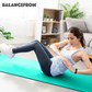 Tapete de exercícios BalanceFrom Fitness GoCloud extra grosso de 1" com alça de transporte, verde