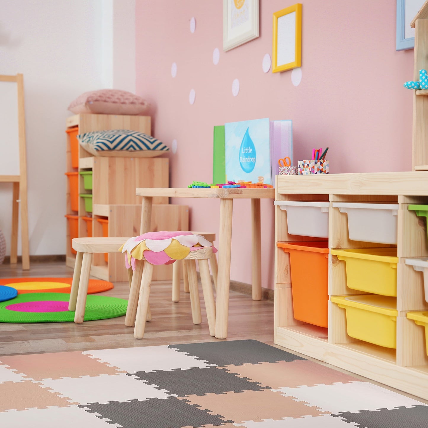 Tapete de exercícios de espuma com encaixe de 16 peças BalanceFrom Fitness