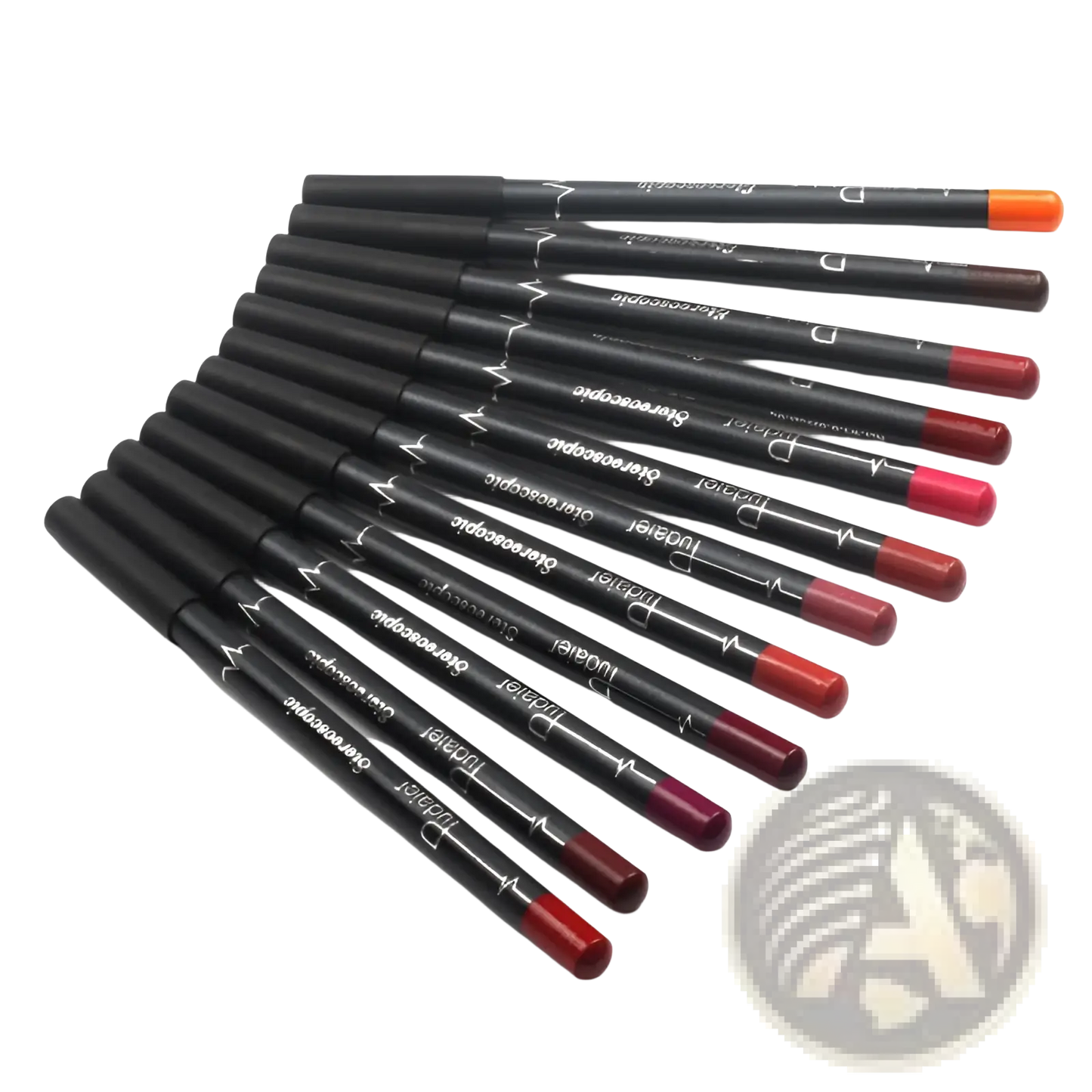 Lip Liner Set 12 Colors Waterproof Matte Pencils