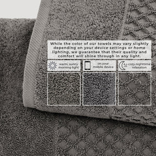 Cotton Diamond Waffle Weave Bath Towel Set - Grayson Collection