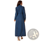 Long Sleeve Button Front Denim Maxi Cardigan Dress