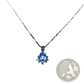 Luminous Lotus Flower Glow Pendant Necklace with Silver Chain