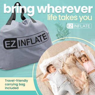 Colchão de ar de luxo duplo EZ INFLATE com bomba embutida 