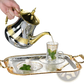 Luxury Rectangle Serving Tray with Gold Handles