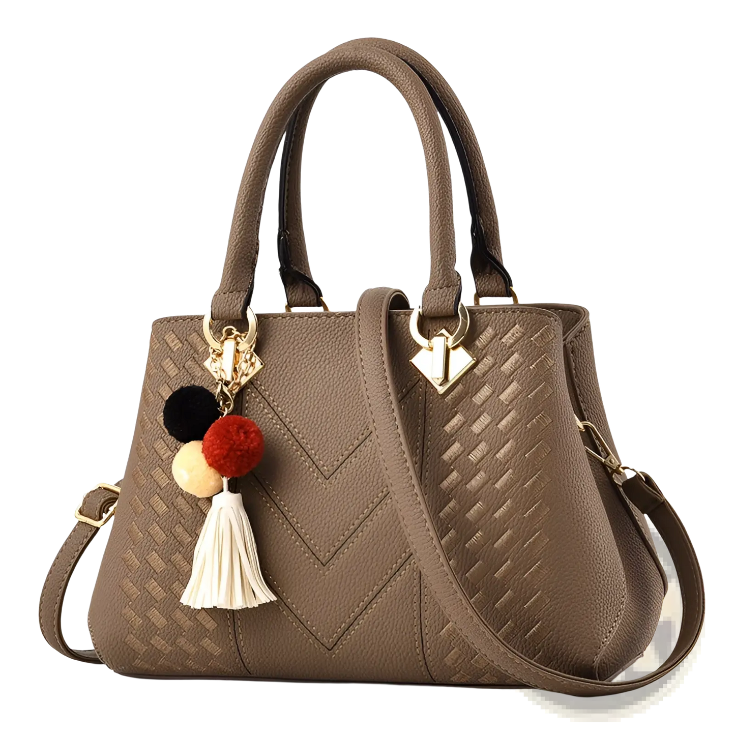 Luxury Women Handbags Woven Pu Leather Crossbody Bag