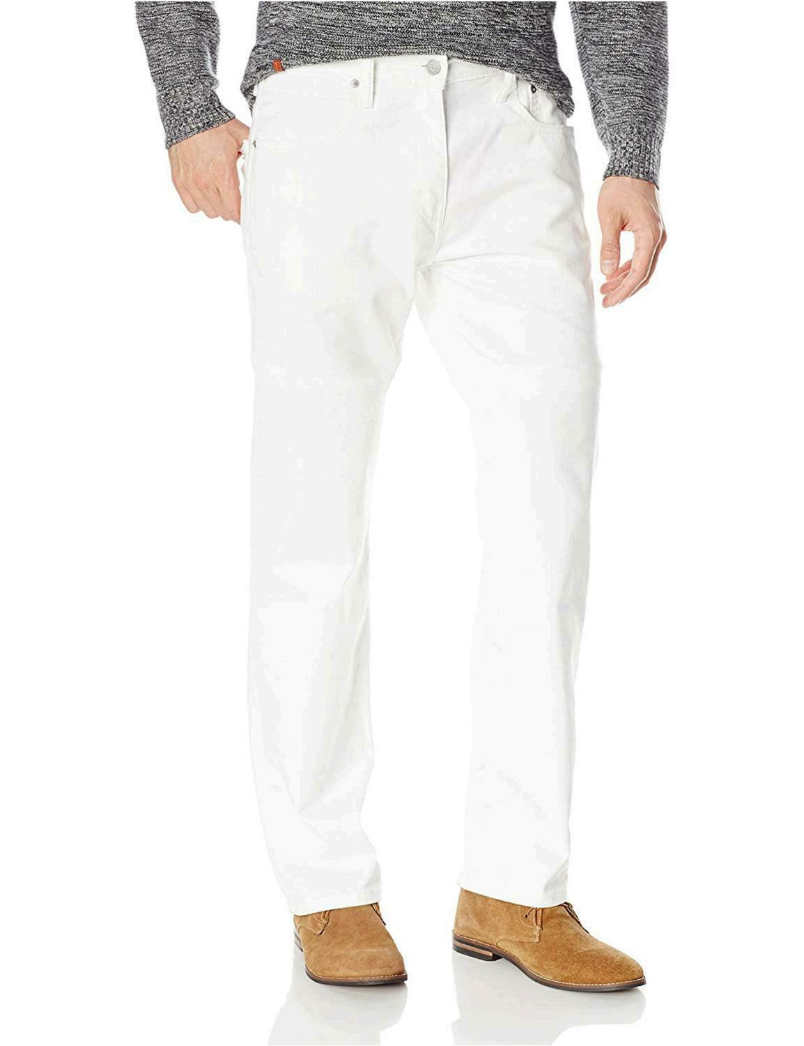 Calça jeans Levi's 569™ masculina, corte reto e solto, branca, tamanho 31x30