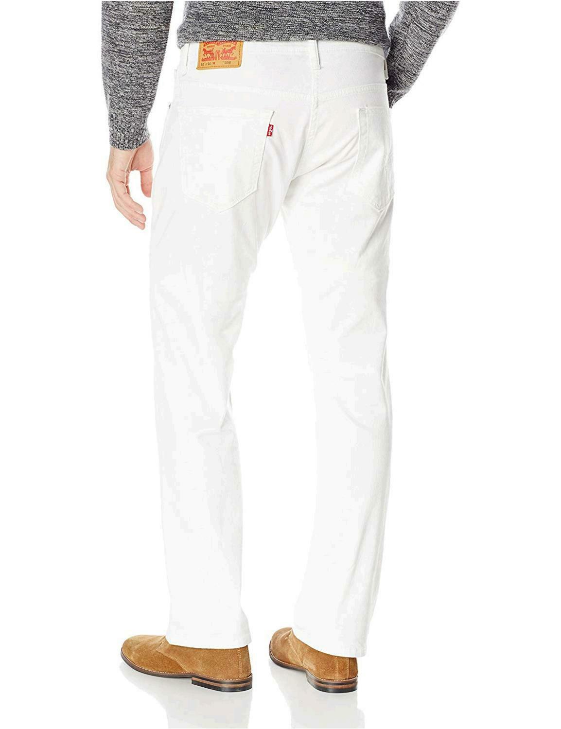 Calça jeans Levi's 569™ masculina, corte reto e solto, branca, tamanho 31x30