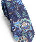 Gravata fina floral Turner masculina Bar III azul marinho tamanho único