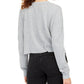 Blusa Henley Waffle Plush Juniors Self Esteem Cinza Tamanho Extra Grande