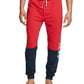 Calça de pijama jogger masculina Tommy Hilfiger Colorblocked, cor mogno, tamanho 2, extra grande