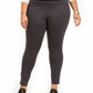 Leggings femininas de malha ponteada com cós largo e estilo plus size da Style &amp; Co