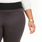 Leggings femininas de malha ponteada com cós largo e estilo plus size da Style &amp; Co