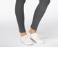 Leggings femininas básicas de cintura média Maison Jules, pretas, tamanho X-S