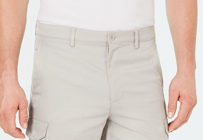 Shorts cargo masculino Attack Life By Greg Norman de 10" cinza, tamanho 32