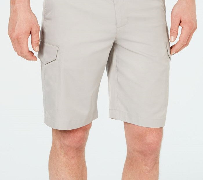 Shorts cargo masculino Attack Life By Greg Norman de 10" cinza, tamanho 32