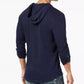 Camiseta masculina com capuz INC International Concepts, azul, tamanho pequeno