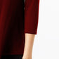 Alfani Feminino Petite Keyhole High-Low Top Vinho Tamanho Grande