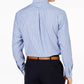 Camisa social listrada masculina Club Room Classic/Regular Fit, azul-marinho, tamanho 15,5 x 34-35
