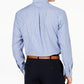 Camisa social listrada masculina Club Room Classic Fit, azul marinho, tamanho 16-32-33