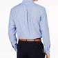 Camisa social listrada masculina Club Room Regular Fit Azul Tamanho 17x32-33