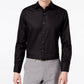 Camisa social masculina Bar III Slim Fit Stretch Preta Tamanho 14-32-33