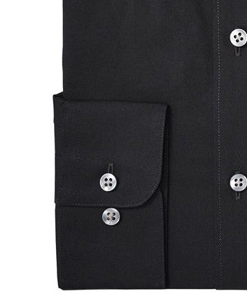 Camisa social masculina Bar III Slim Fit Stretch Preta Tamanho 32-33