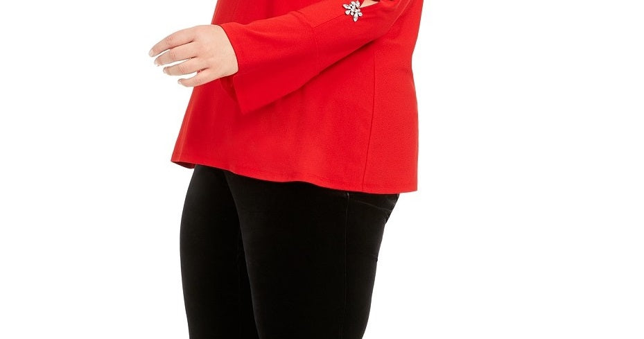 Calça skinny plus size de veludo feminina INC International Concepts 18W
