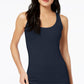 Regata feminina Maison Jules com decote redondo, azul, tamanho XXG
