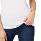 Camisola ajustável feminina Maison Jules, branca, tamanho extra grande