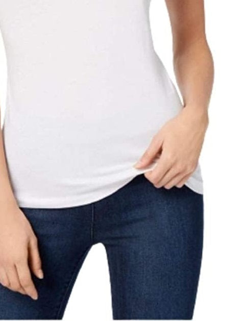 Camisola ajustável feminina Maison Jules, branca, tamanho extra grande