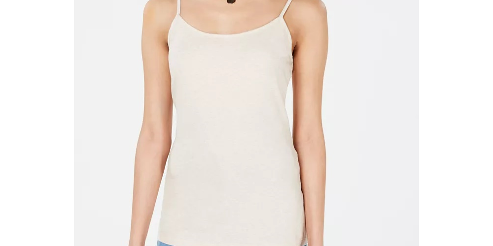 Camisola ajustável feminina Maison Jules, branca, tamanho extra pequeno