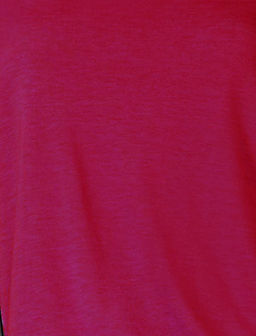 Camiseta feminina Maison Jules com decote redondo, vermelha, tamanho 2, extra grande