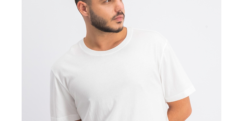 Camiseta Masculina Club Room Bright Large Performance Crew Tee Branca Tamanho Grande