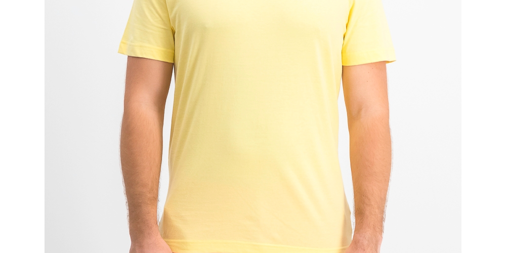 Camiseta masculina Club Room Performance com gola redonda, dourada, tamanho 3, extra grande