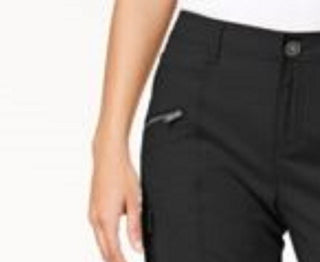 Bermuda cargo feminina com zíper Style &amp; Co, preta, tamanho 6