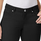 Shorts jeans skinny com punho feminino Style &amp; Co, preto, tamanho 10