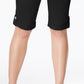 Shorts jeans skinny com punho feminino Style &amp; Co, preto, tamanho 10