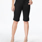 Shorts jeans skinny com punho feminino Style &amp; Co, preto, tamanho 18