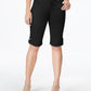 Shorts jeans skinny com punho feminino Style &amp; Co, preto, tamanho 6