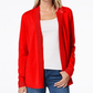 Cardigan feminino Charter Club com frente aberta, vermelho, tamanho X-S