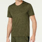 Camiseta masculina ID Ideology Core, gola redonda, costas em malha, verde escuro, tamanho 3 extra grande
