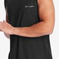 Camiseta masculina sem mangas Ideology com acabamento em malha, preta, tamanho grande
