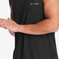 Camiseta masculina sem mangas com acabamento em malha Ideology, preta, tamanho X-G