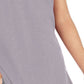 Camiseta feminina de algodão com gola redonda, tamanho grande, cinza, estilo &amp; co