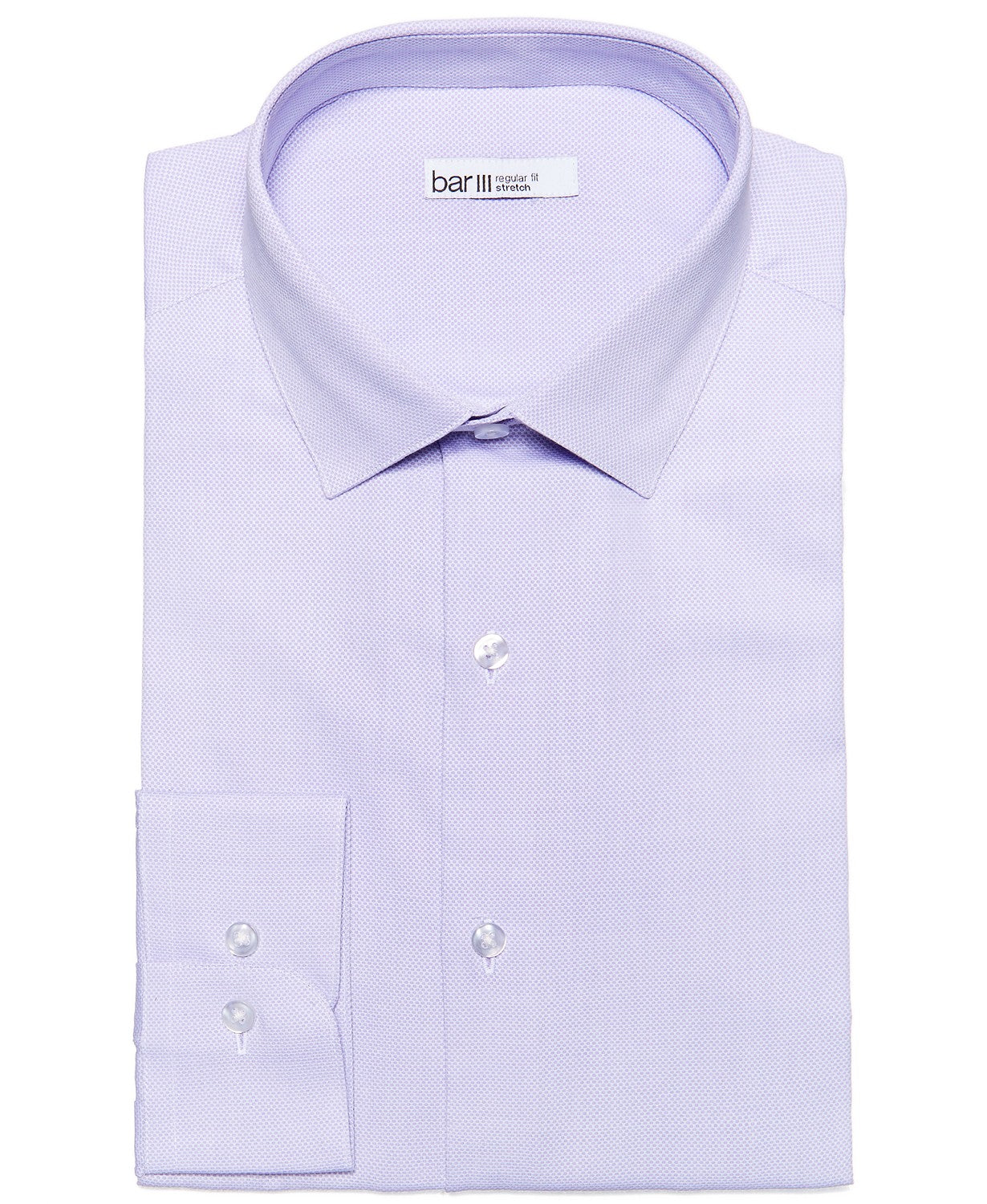 Camisa social texturizada masculina Bar III Max Slim-Fit roxa tamanho 14-32-33