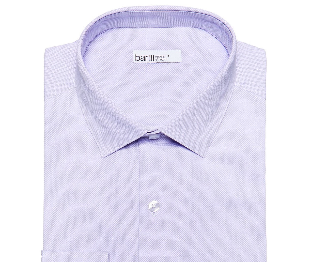 Camisa social texturizada masculina Bar III Max Slim-Fit roxa tamanho 34x35