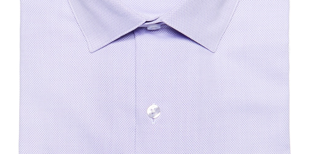 Camisa social texturizada masculina Bar III Max Slim-Fit roxa tamanho 32x33