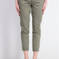 Calça feminina slim fit Maison Jules, verde, tamanho 10